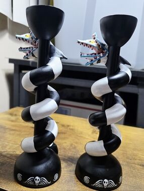 Spirit Halloween Beetlejuice Sandworm Candle Holders, Hard To Find